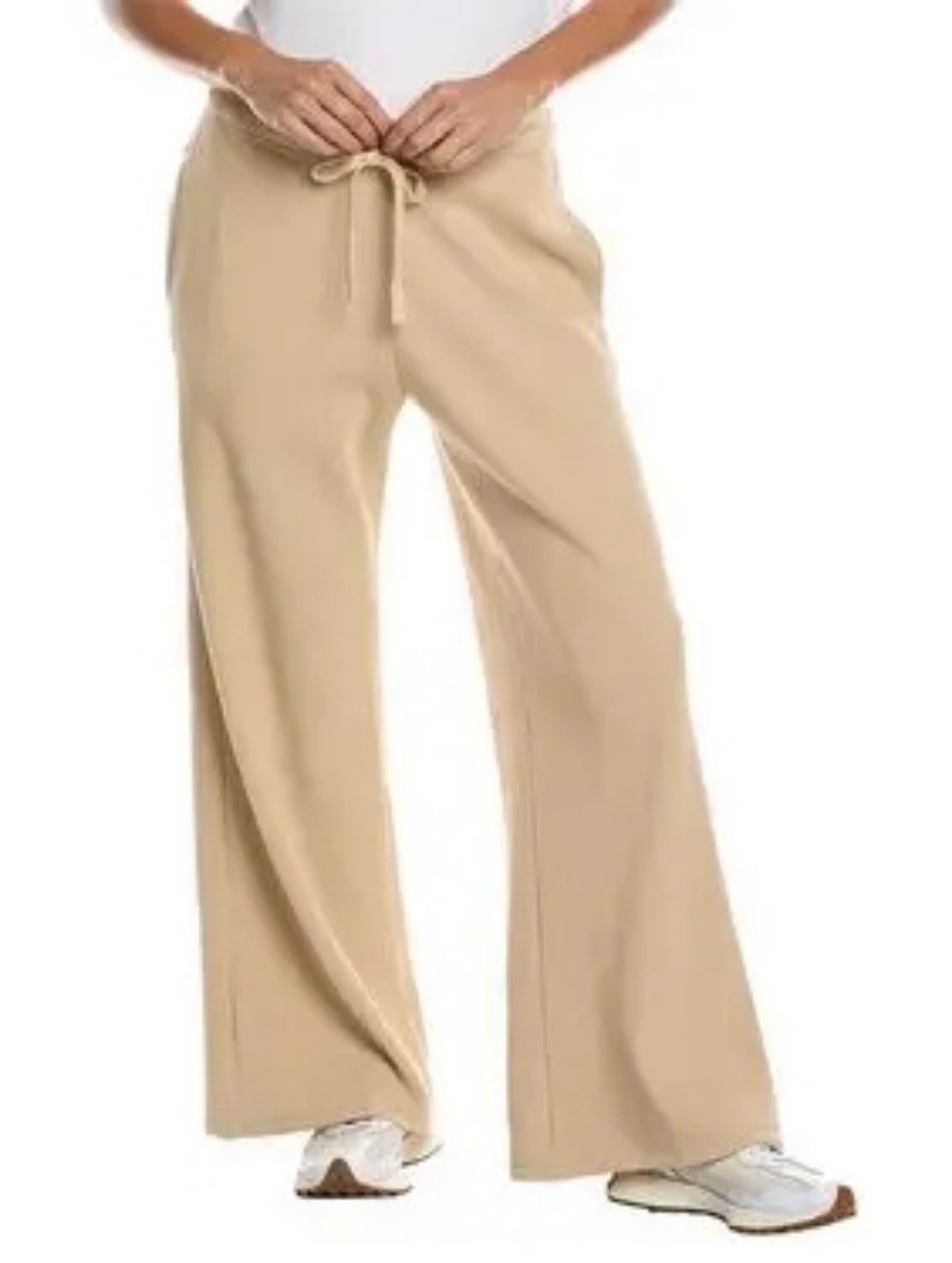 ATM Anthony Thomas Melillo Waffle Knit Wide Leg Sweatpants Shitake Sz XS NWT